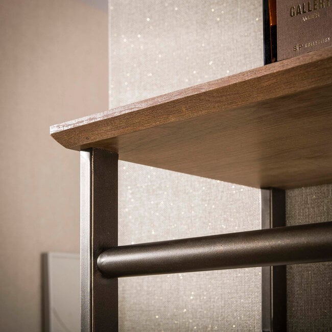 WoonStijl Kapstok Bruno 6 haken Drift bruin