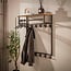 WoonStijl Kapstok Bruno hoog 2x6 haken Drift bruin