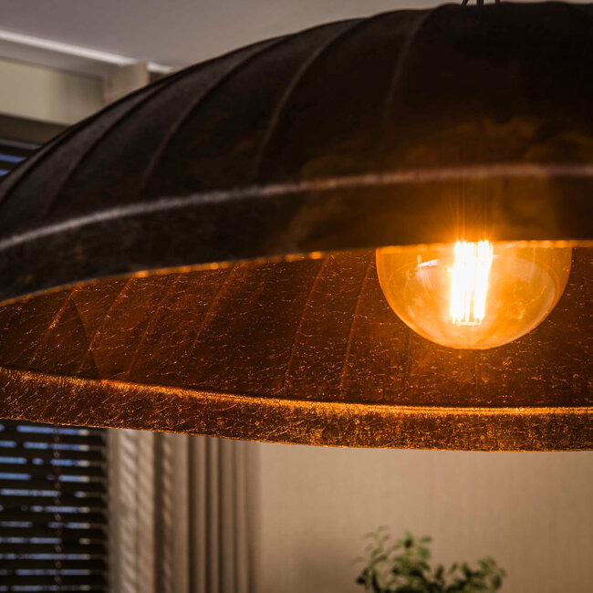 WoonStijl Hanglamp Guard 1-lichts Ø90cm  Smoked bruin