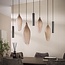 WoonStijl Hanglamp Cocoon pendel 4+3-lichts Sienna bruin-frosted