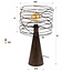 WoonStijl Tafellamp Curl 1-lichts  Urban bruin