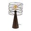 WoonStijl Tafellamp Curl 1-lichts  Urban bruin