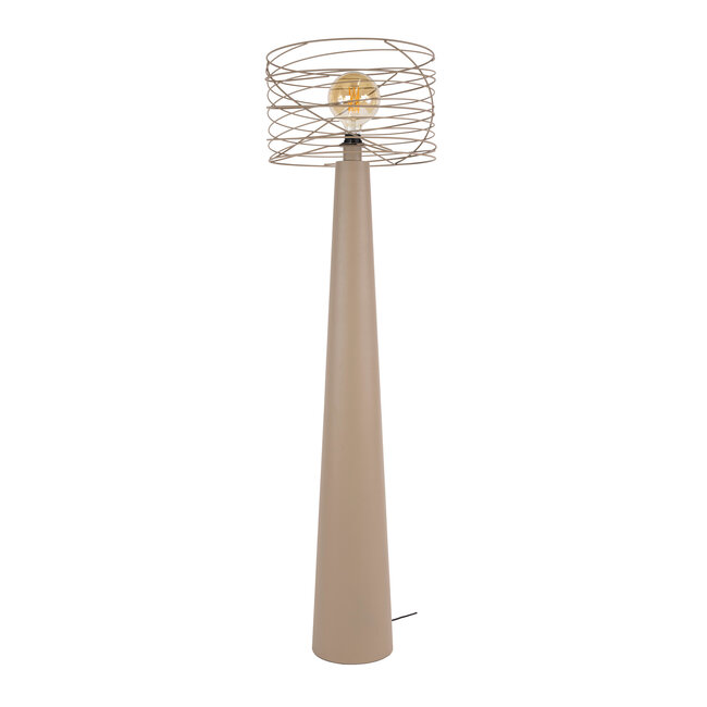 WoonStijl Vloerlamp Curl 1-lichts Urban beige