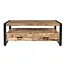 Benoa Salontafel Industrial mango met 4 Laden 120