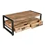 Benoa Salontafel Industrial mango met 4 Laden 120