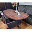 WoonMax Showroommodel Eettafel Orion Deens Ovaal 220 x 110 Dark Almond