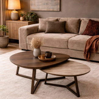 Nijwie Salontafel Ziggy set van 2 organisch - diverse kleuren