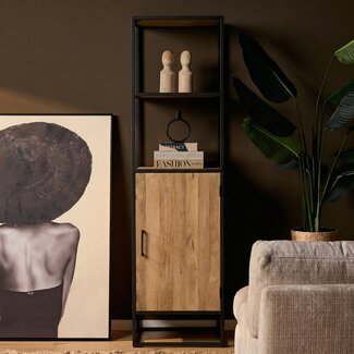 Starfurn Boekenkast Dakota 1 deur | 55 cm