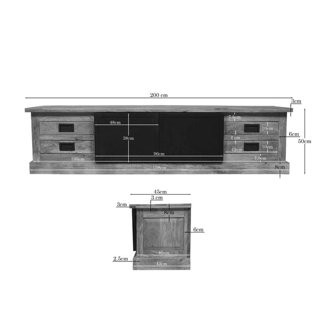 Starfurn Tv meubel Noa | 200 cm