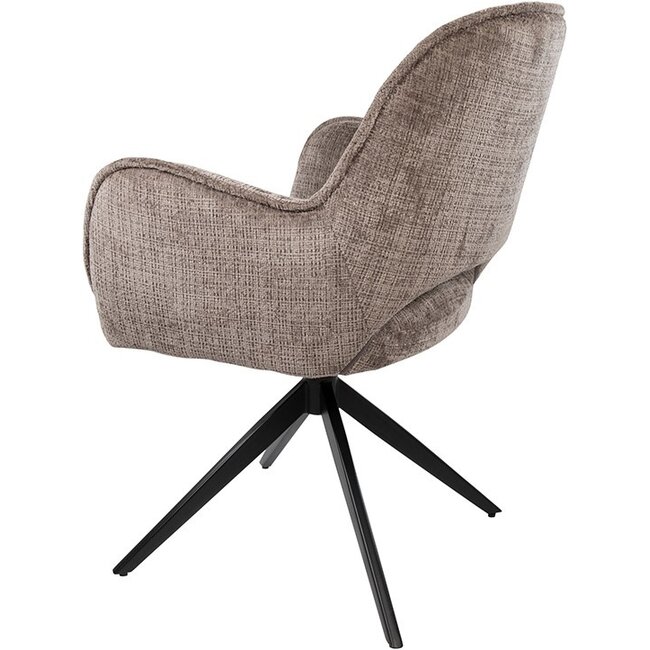 Nijwie Eetkamerstoel Alicia - draaipoot 360 graden - 2 kleuren