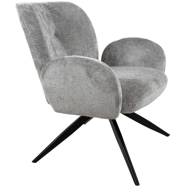 Nijwie Draaifauteuil Bobby - lichtgrijs