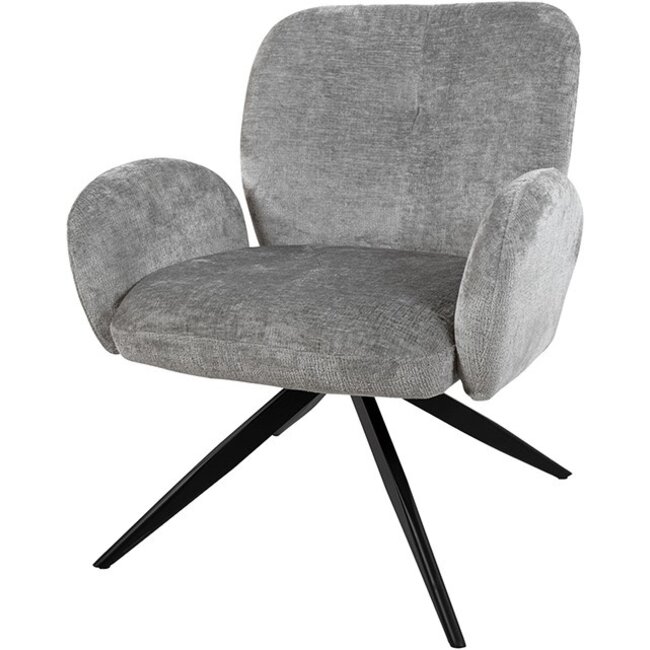 Nijwie Draaifauteuil Bobby - lichtgrijs