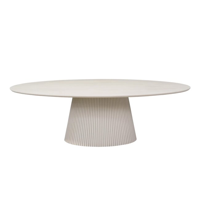 Starfurn Ovale eettafel Solana Zand Mangohout 240 cm