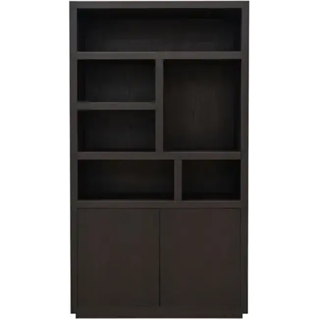 Nijwie Boekenkast Tampere 120 cm Zwart eiken