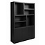 Nijwie Boekenkast Tampere 160 cm Zwart eiken