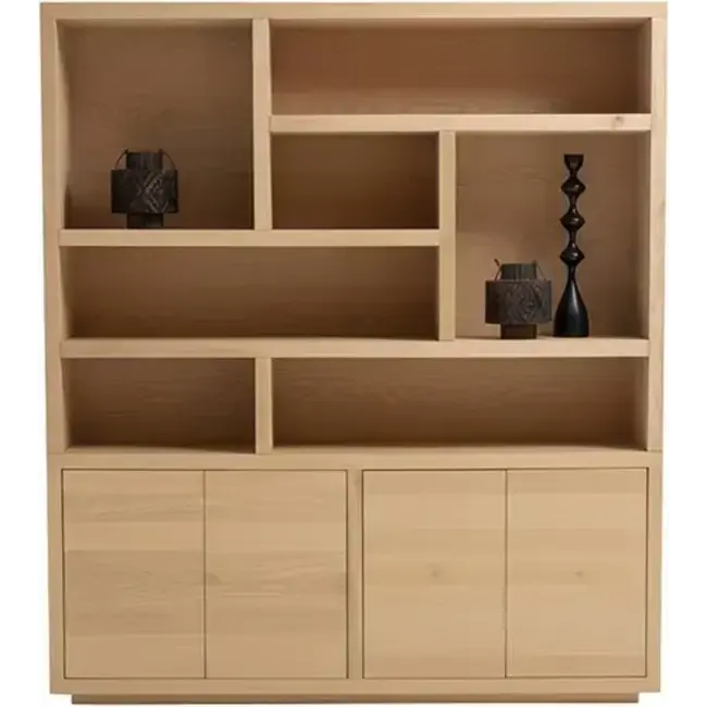 Nijwie Boekenkast Tampere 200 cm Naturel eiken