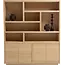 Nijwie Boekenkast Tampere 200 cm Naturel eiken