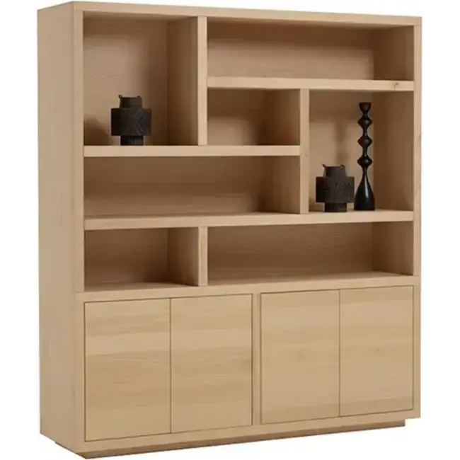 Nijwie Boekenkast Tampere 200 cm Naturel eiken