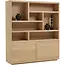 Nijwie Boekenkast Tampere 200 cm Naturel eiken