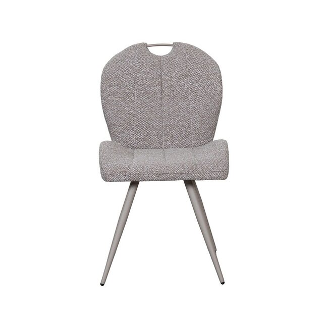 Label51 Eetkamerstoel Silly - Mushroom Royal Boucle | Taupe Metaal