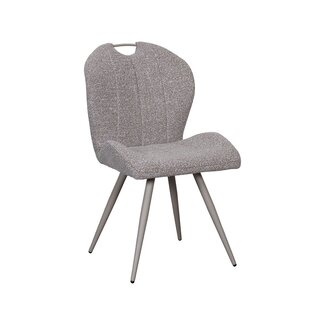 Label51 Eetkamerstoel Silly - Mushroom Royal Boucle | Taupe Metaal