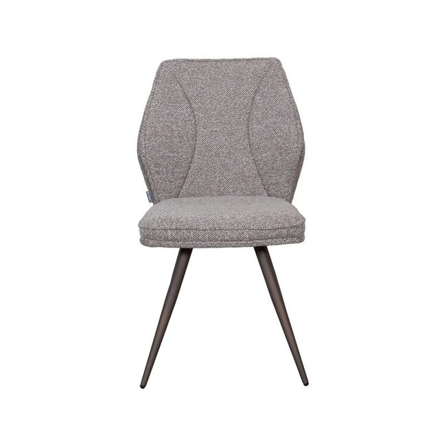 Label51 Eetkamerstoel Silvain | Mushroom Royal Boucle | Brons Metaal