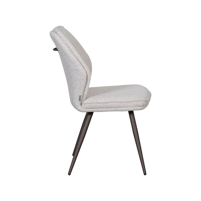 Label51 Eetkamerstoel Silvain | Naturel Royal Boucle | Taupe Metaal
