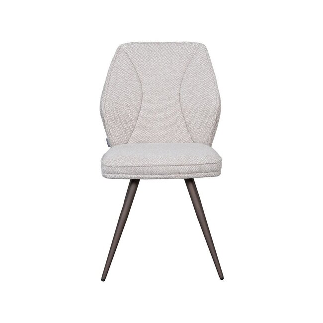 Label51 Eetkamerstoel Silvain | Naturel Royal Boucle | Taupe Metaal