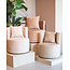 Label51 LABEL51 Fauteuil Evy - Naturel - Velours - 65 cm