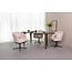 Label51 Eetkamerstoel Cannes - Mushroom - Royal Boucle - Brons Metalen Frame