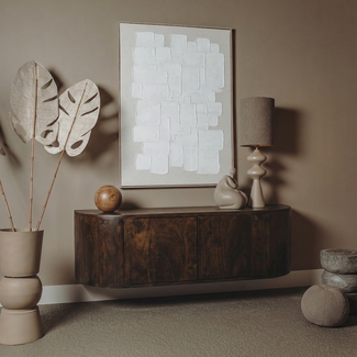 Label51 Tv-meubel Saya - Espresso - Mangohout - 140 cm