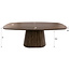 WoonStijl Eettafel Central deens ovaal 180 cm acacia bruin
