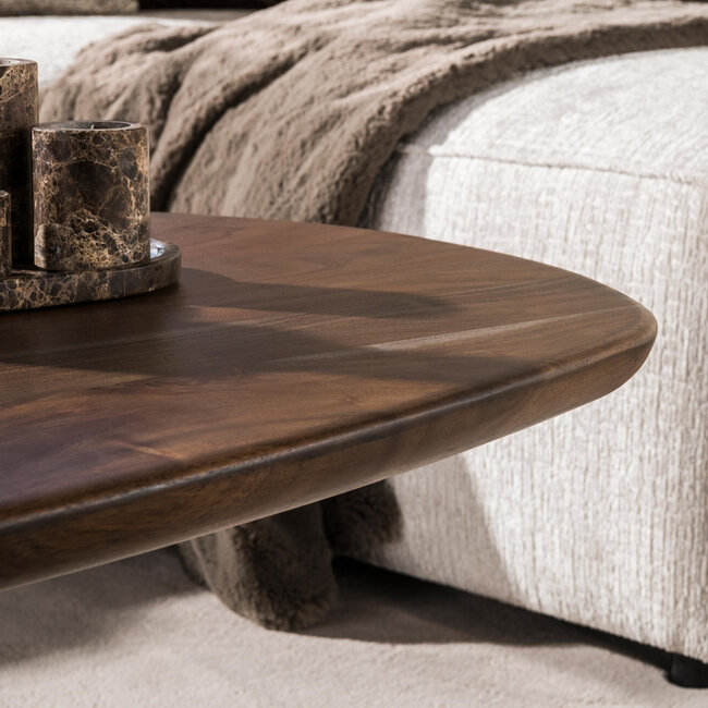 WoonStijl Salontafel Central 135 cm Acacia Bruin