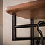 WoonStijl Kapstok Edge Curve hoog 12 haken acacia bruin