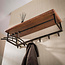 WoonStijl Kapstok Edge Curve 6 haken acacia bruin