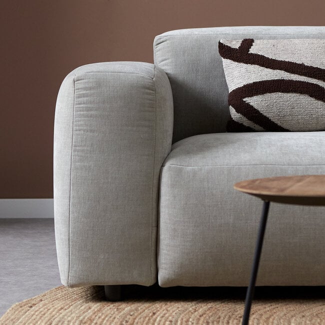 Pepp OCEAN met chaise longue rechts - Linnen Boston Cement