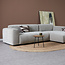 Pepp OCEAN met chaise longue rechts - Linnen Boston Cement
