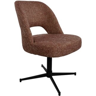 Nijwie Eetkamerstoel Maxima - draaipoot 360 - Field Wine red 232