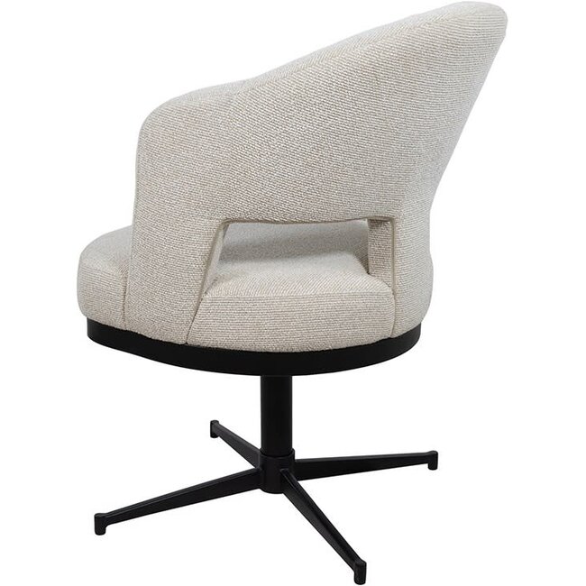 Nijwie Eetkamerstoel Friso - Draaipoot 360 - Solo Naturel 111