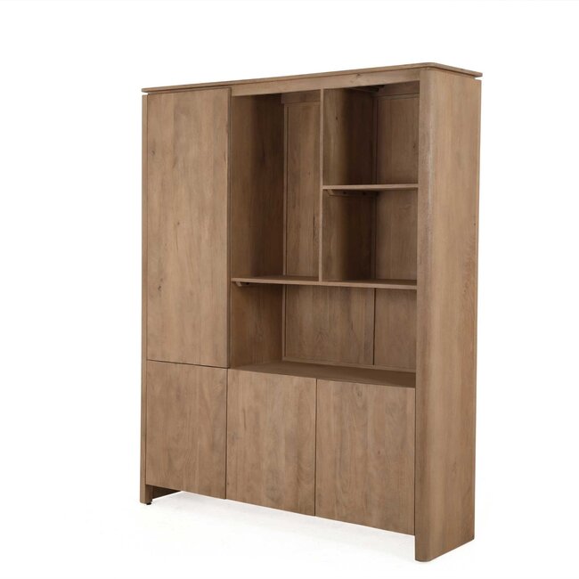 Starfurn Vakkenkast XL Dallas Naturel Mangohout 160 cm