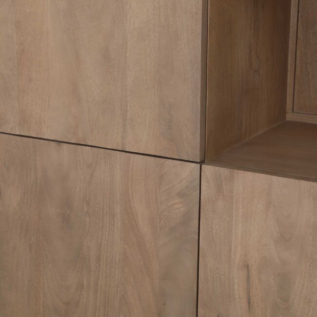 Starfurn Vakkenkast XL Dallas Naturel Mangohout 160 cm