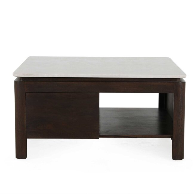 Starfurn Vierkante Salontafel Dallas Bruin Mangohout 80 cm