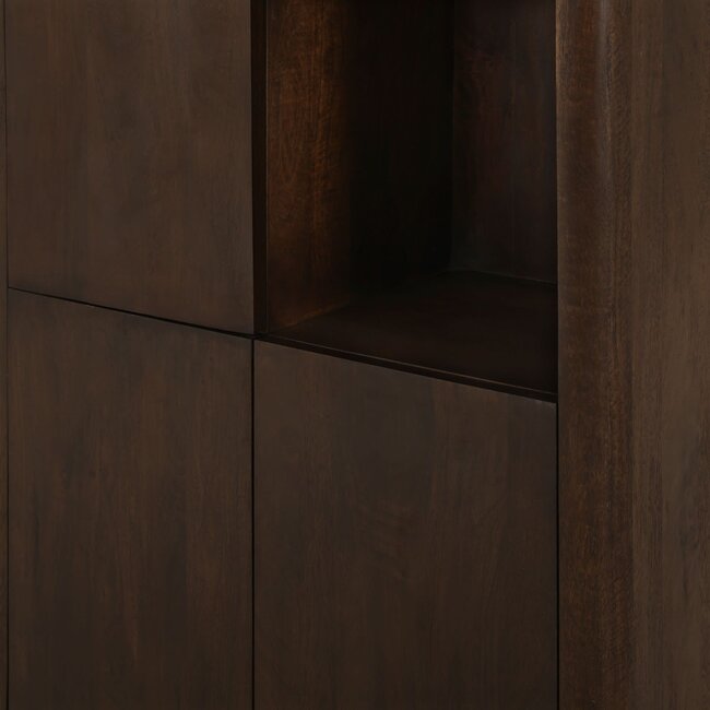 Starfurn Vakkenkast Dallas Bruin Mangohout 90 cm