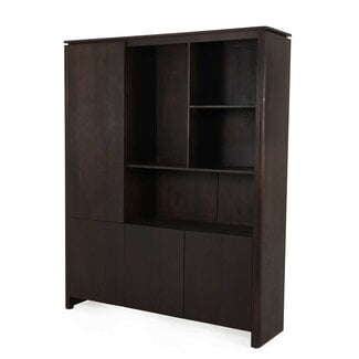 Starfurn Vakkenkast XL Dallas Bruin Mangohout 160 cm