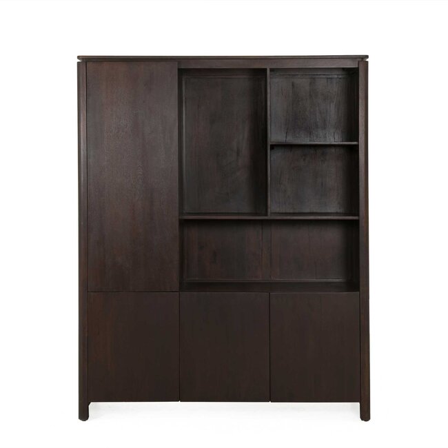 Starfurn Vakkenkast XL Dallas Bruin Mangohout 160 cm