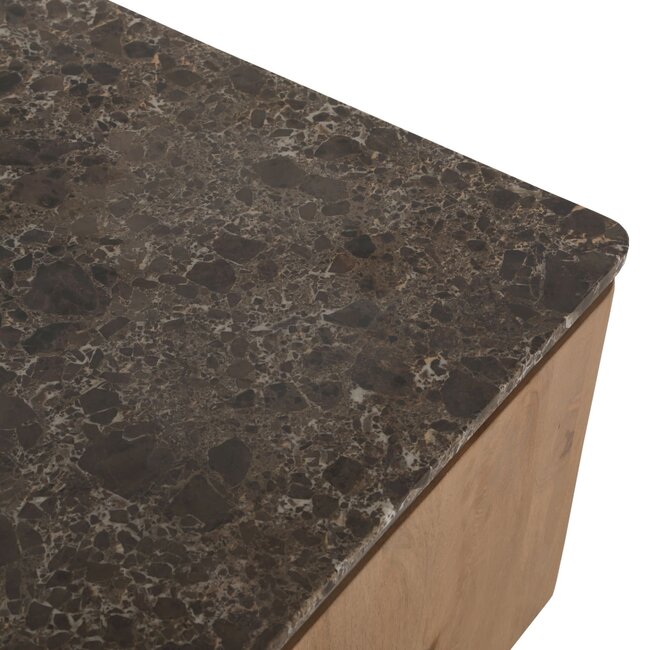 Starfurn Vierkante Salontafel Dallas Naturel Mangohout 80 cm