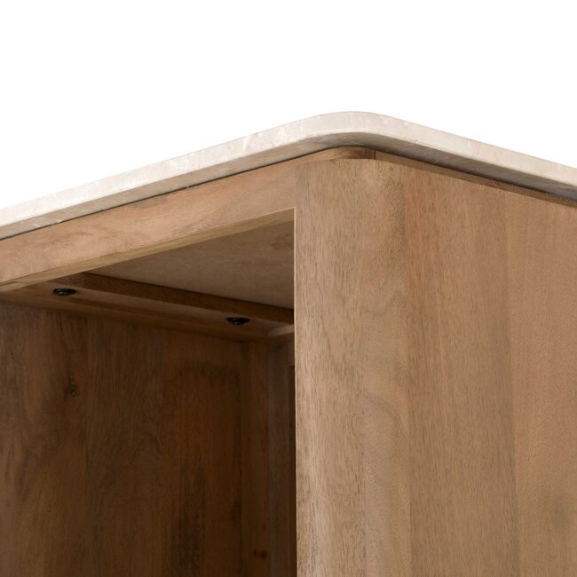 Starfurn Boekenkast Dallas Naturel Mangohout 55 cm