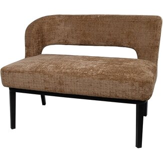 Nijwie Eetkamerbank Bowie 105 cm - arm rechts - cremona cinnamon 18