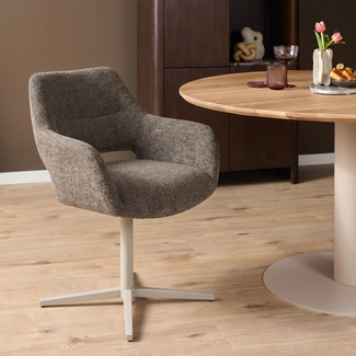 Starfurn Draaibare eetkamerstoel Lux Bruin