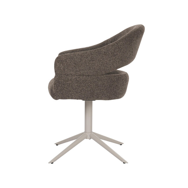 Starfurn Draaibare eetkamerstoel Lily Bruin